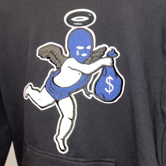 NWOT Hastamuerte Unisex Logo Textured Hoodie - Picture 6 of 11